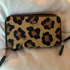 Coach leopard wallet